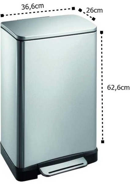 P.Çelik 30 Lt Pedallı Kova D-14679