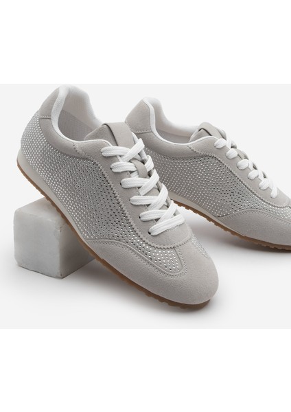 Kadın Sneaker Taşlı Spor Ayakkabı Dorni