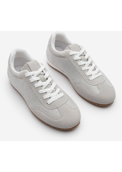 Kadın Sneaker Taşlı Spor Ayakkabı Dorni