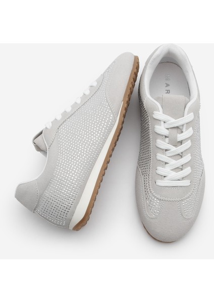 Kadın Sneaker Taşlı Spor Ayakkabı Dorni