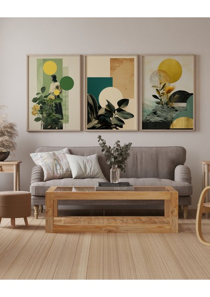 3 Lü Ahşap Posterli Fotoğraf Çerçevesi , Duvar Çerçevesi , Dekoratif Çerçevesi fiyatları