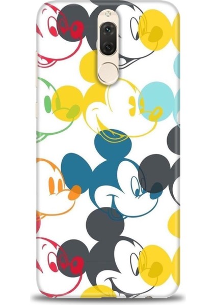 Huawei Mate 10 Lite Kılıf Hd Baskılı - Renkli Mickey Mouse
