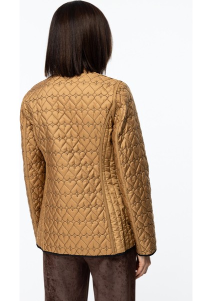 Dik Yaka Kapitone Kadın Mont fiyatları