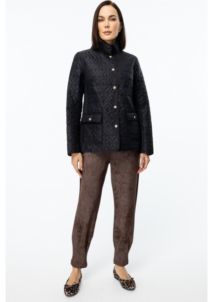Dik Yaka Kapitone Kadın Mont indirimleri