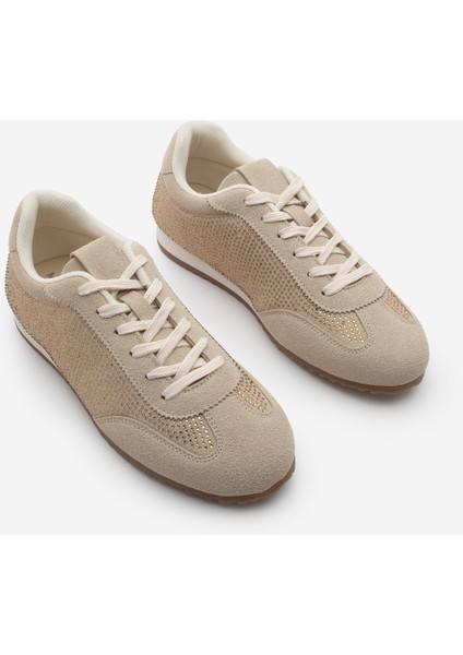 Kadın Sneaker Taşlı Spor Ayakkabı Dorni
