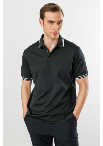 Erkek Polo Yaka Merserize T-Shirt S.n.yeşil fiyatları