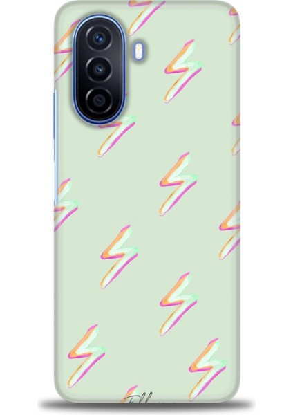 Huawei Nova Y70 Kılıf Hd Baskılı - Şimşekler