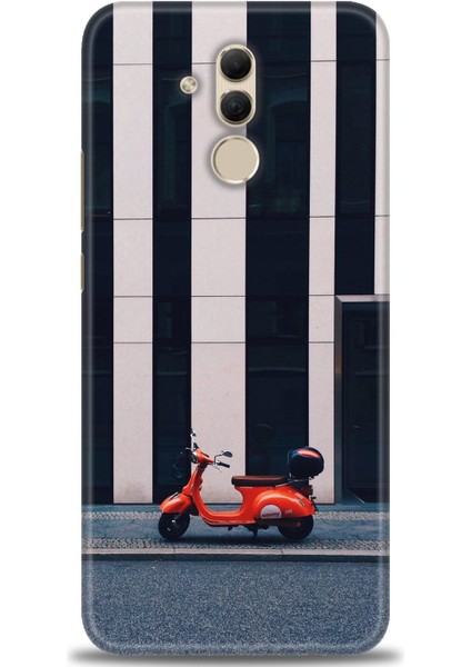 Huawei Mate 20 Lite Kılıf Hd Baskılı - Kırmızı Motor