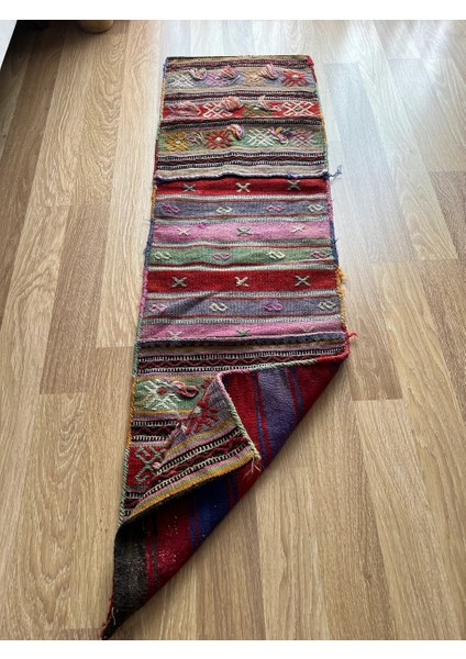 40 x 147 cm Uzun Nadir Desenli El Dokuma Renkli Yolluk Fas Stili fiyatları
