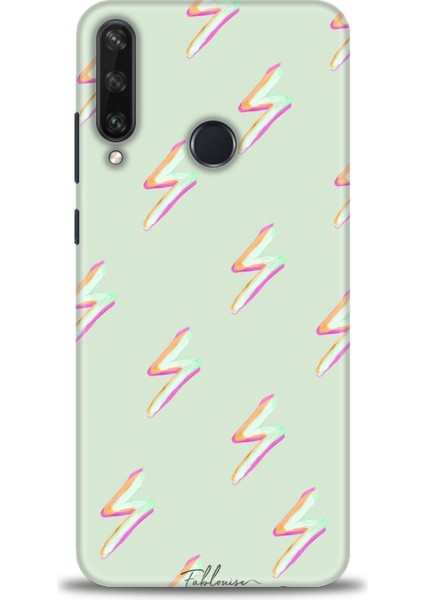 Huawei Y6P Kılıf Hd Baskılı - Şimşekler