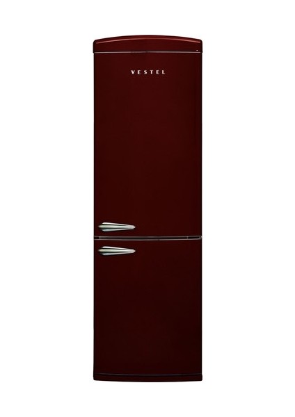 Retro NFK37211 Bordo 330 Lt E Enerji Sınıfı No-Frost Buzdolabı