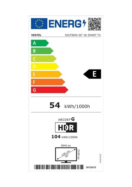 50UT9840 50'' 126 Ekran Uydu Alıcılı 4K Ultra HD Smart LED TV