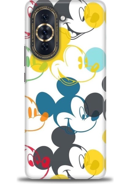 Huawei Nova 10 Pro Kılıf Hd Baskılı - Renkli Mickey Mouse