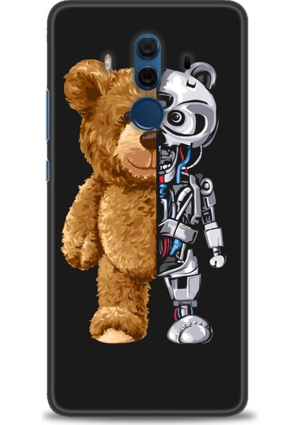 Huawei Mate 10 Pro Kılıf Hd Baskılı - Ayı ve Iskeleti