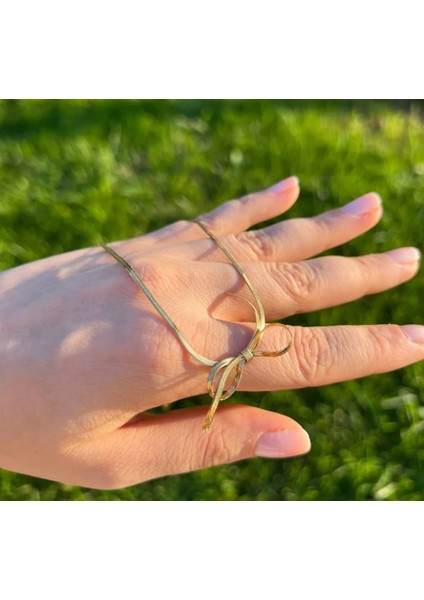 Çelik Gold Fiyonk İtalyan Ezme Kolye fiyatları