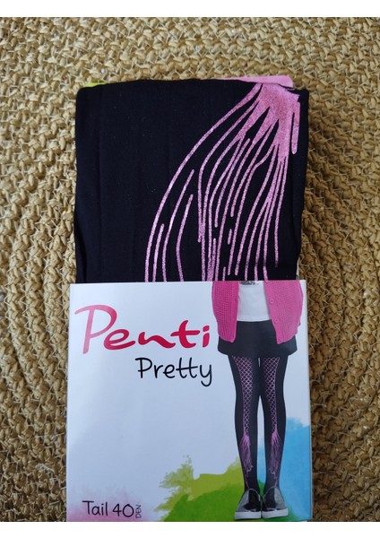 Siyah Balıkcıl Desenli Külotlu Çorap fiyatları