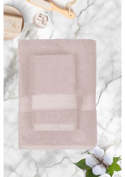 Büyük Battal Boy 2'li Set Banyo ve Hamam Havlusu %100 Pamuklu Denis