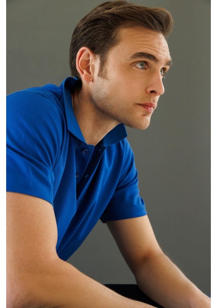 Erkek Polo Yaka Pike Merserize T-Shirt A.parlement modelleri