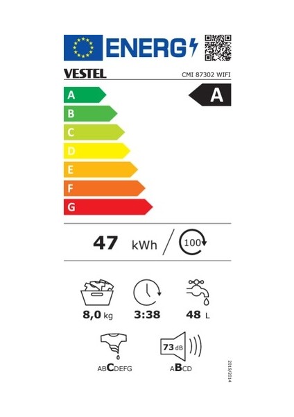 CMI 87302 Wifi 8 kg 1000 Devir Çamaşır Makinesi