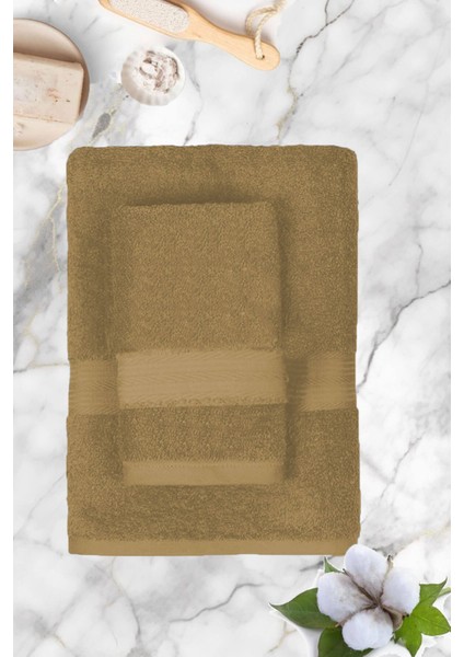 Büyük Battal Boy 2'li Set Banyo ve Hamam Havlusu %100 Pamuklu Denis