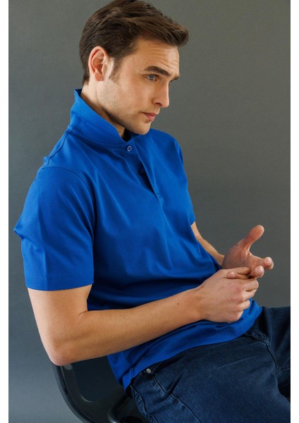 Erkek Polo Yaka Pike Merserize T-Shirt A.parlement fiyatları