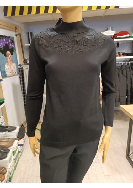 Vedı Dantel Yarım Balıkcı Kazak