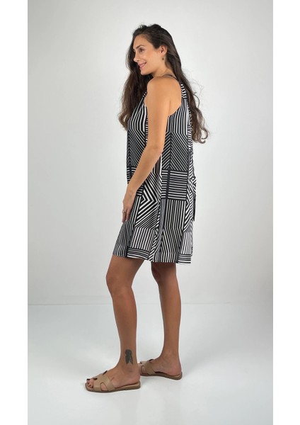 DIANA Halter Yaka Askılı Kısa Viskon Elbise fırsatları