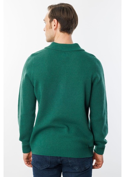 Erkek Polo Yaka Basic Yün Kazak Ö.başı modelleri