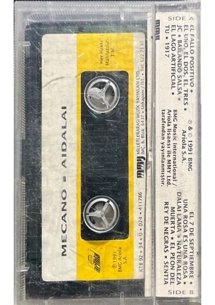 Mecano Aidalai Kaset fiyatları