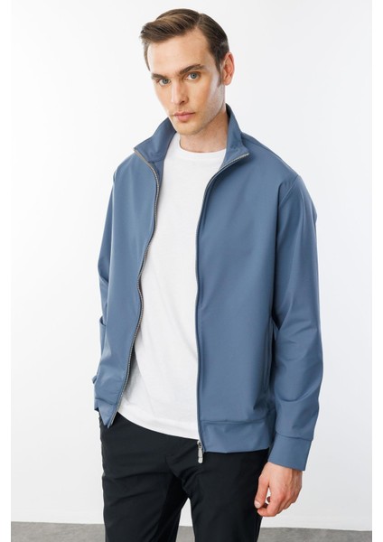 Erkek Hakim Yaka Yan Cepli Mont H.mavi fiyatları