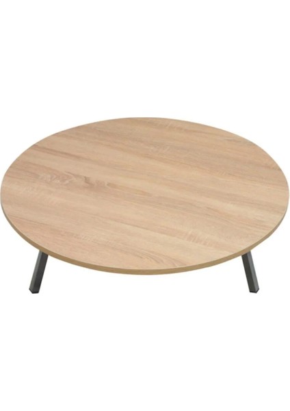 80 cm Sonomo Katlanabilir Metal Ayaklı Yer Sofrası | Hamur Açma Tahtası | Oyun Masası - 21 cm Yükseklik