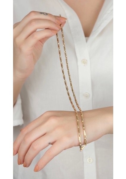 14 Ayar Altın Sade Zincir Kolye 778 modelleri