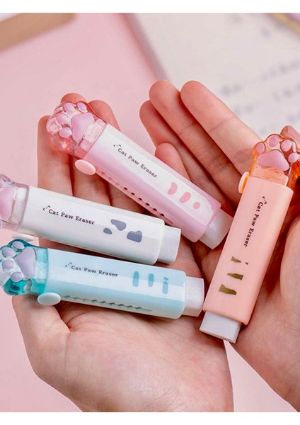 Pati Silgi Mekanizmalı Ayarlanabilir Kedili Kırtasiye Ofis Silgisi (1 Adet)