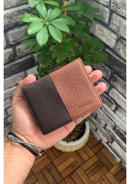 Deri Mat Yeşil/lacivert Erkek Cüzdanı (T1367)