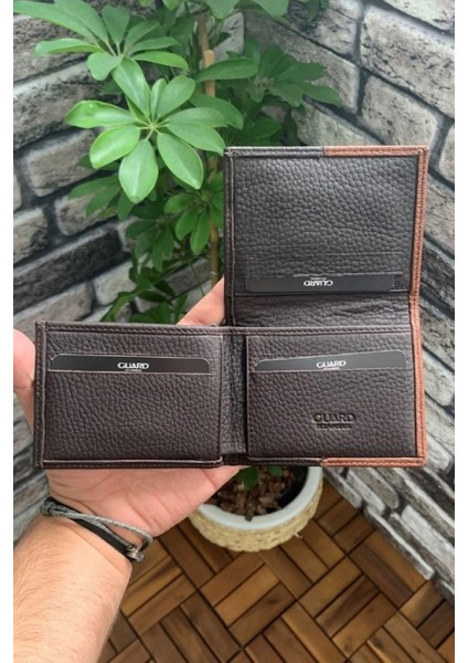 Deri Mat Yeşil/lacivert Erkek Cüzdanı (T1367)