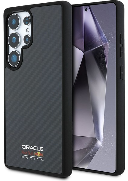 Samsung Galaxy S25 Ultra Kılıf Redbull Lisanslı Magsafe Uyumlu Karbon Fiber Parlayan Logolu Kapak Siyah fiyatları