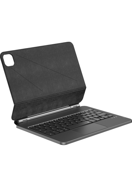iPad Air 13 2025 M3 Wiwu MK-003 Gizli Kalem Bölmeli Touchpad Klavyeli Standlı Kılıf Siyah