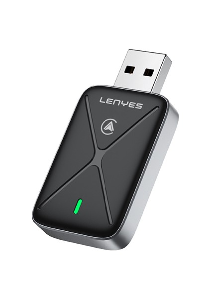 Wireless Transmitter Adaptör Lenyes LCP01 USB Bluetooth 5.0 Siyah