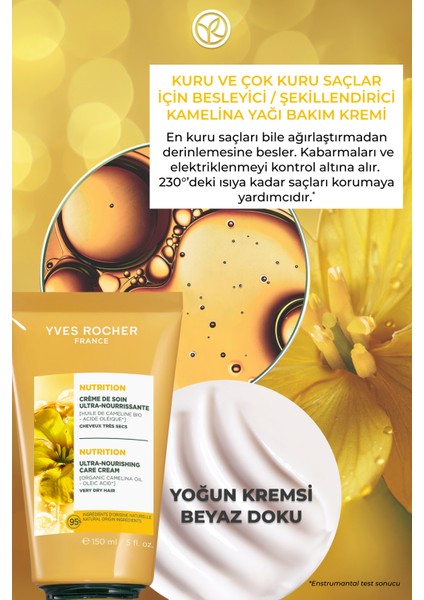 Besleyici/Şekillendirici Bakım Kremi - Kuru Çok Kuru Saçlar / Nutrition - Vegan -Durulanmaz-150ml