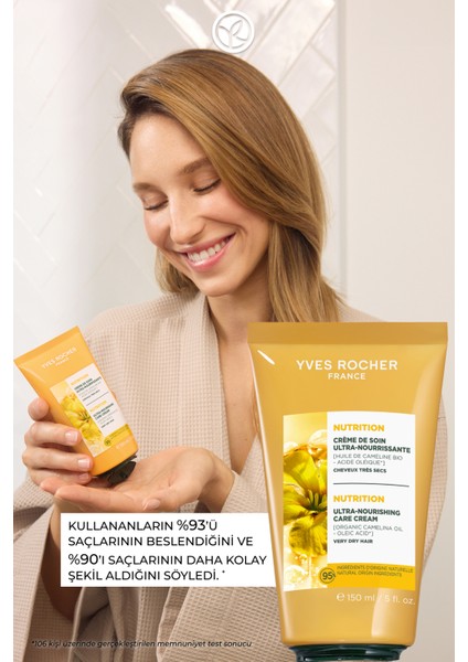 Besleyici/Şekillendirici Bakım Kremi - Kuru Çok Kuru Saçlar / Nutrition - Vegan -Durulanmaz-150ml