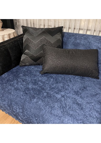 Koltuk Çekyat Örtüsü Indigo Damar Desenli Kaymaz Taban Süngerli Üst Kumaş Kadife 170X210 fiyatları