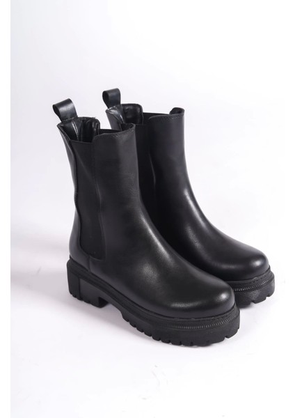 Lora Bağcıksız Lastikli Ortopedik Taban Kadın Bot St - Siyah fırsatları