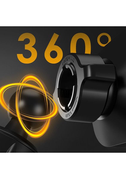CR193 Havalandırma Tasarım Magnetik Araç Telefon Tutucu Siyah modelleri