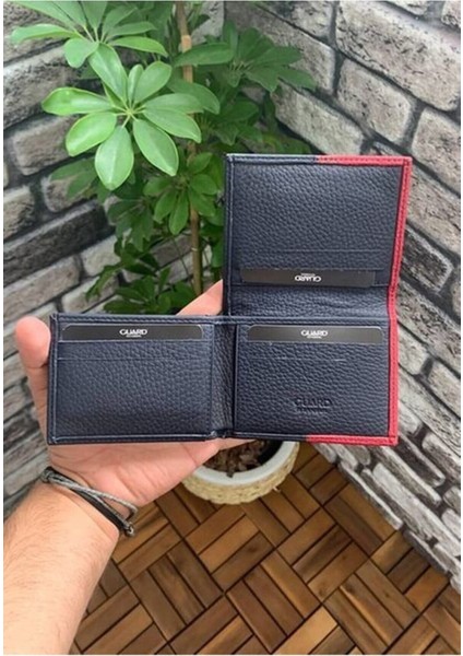 Deri Mat Yeşil/lacivert Erkek Cüzdanı (T1367)