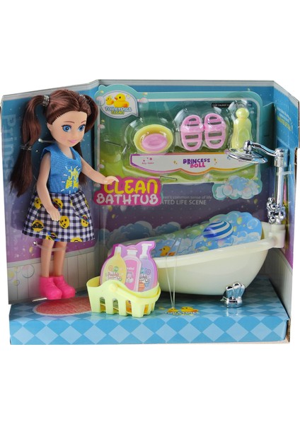 Oyunca Bebek Bella Banyo Seti 8 Parça