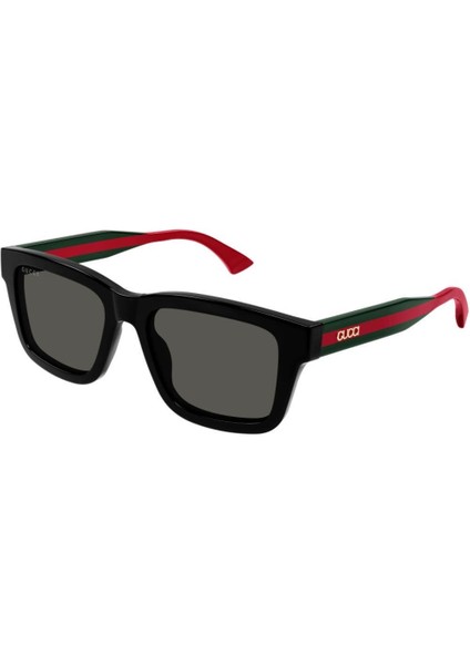 Gg 1869S 001 53 Unisex Kare Siyah Kemik Güneş Gözlüğü