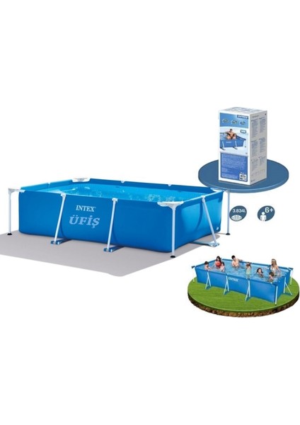 Dikdörtgen Prefabrik Aile Havuzu 300x200x75 Cm Ih28272