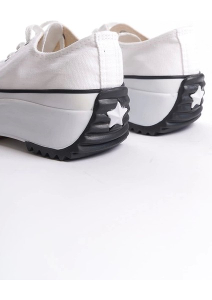 Parıs Bağcıklı Ortopedik Taban Kadın Sneaker Spor Ayakkabı Bt - Beyaz indirimleri