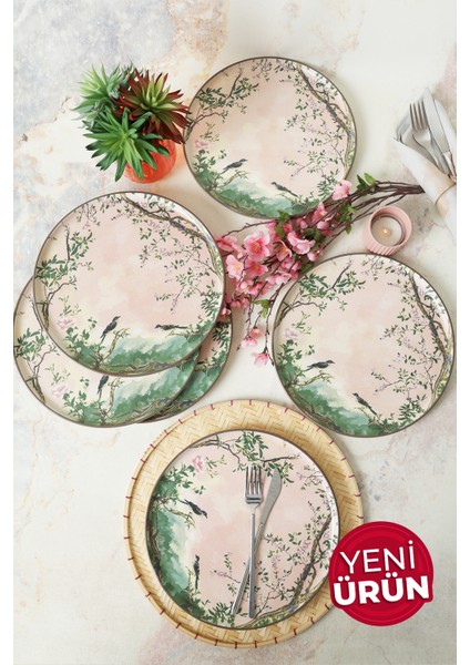 Pink Woods Nordic Servis Tabağı 28 cm 6 Adet 22641