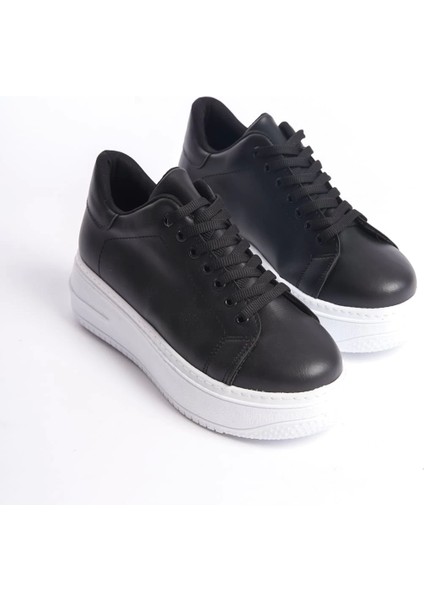 Bıana Bağcıklı Ortopedik Taban Kadın Sneaker Spor Ayakkabı Bt - Siyah fırsatları